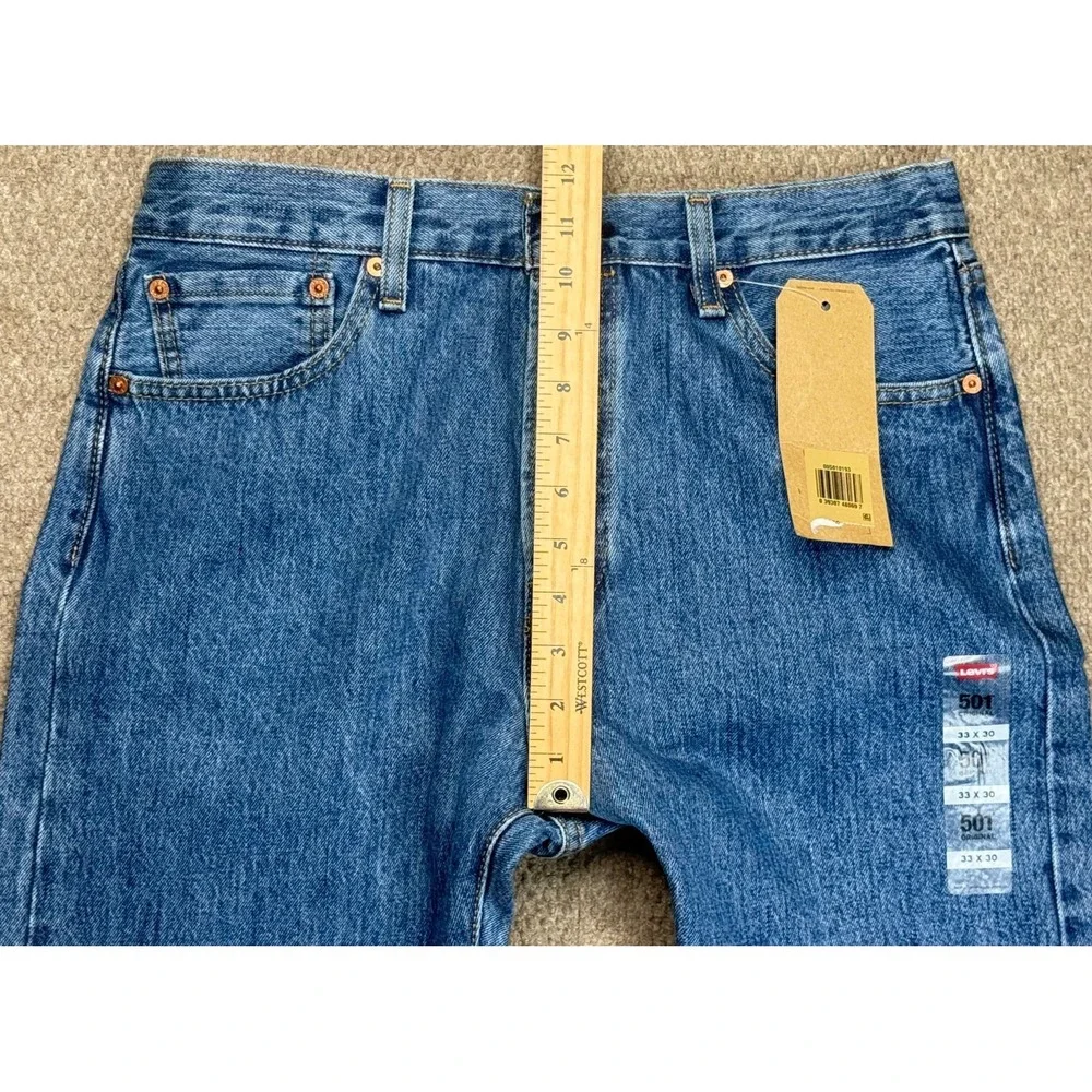 Levi's 501xx Men's Straight Leg Button Fly 5 Pocket Denim‎ Jeans Size 33x30